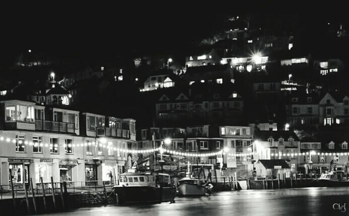 ILLUMINATED CITY AT NIGHT