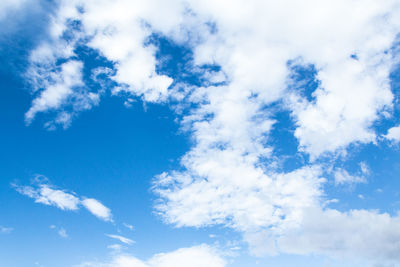 Low angle view of clouds in sky
