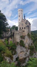 Low angle view of historical building against sky