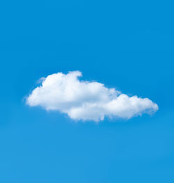 Low angle view of clouds in blue sky