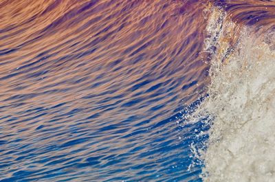 Waves splashing in water