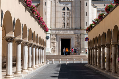 Group of people in historic building