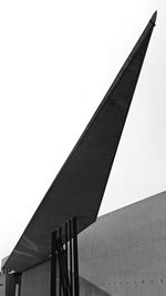 Low angle view of building against clear sky