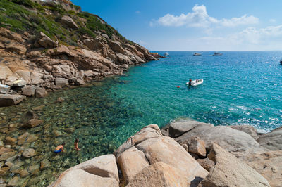 Scenic view of sea against sky