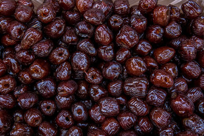 Full frame shot of blueberries