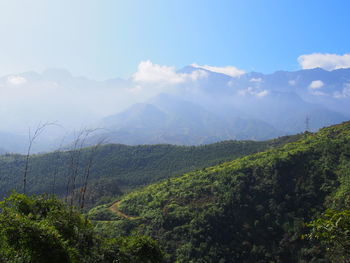 Scenic view of landscape against sky