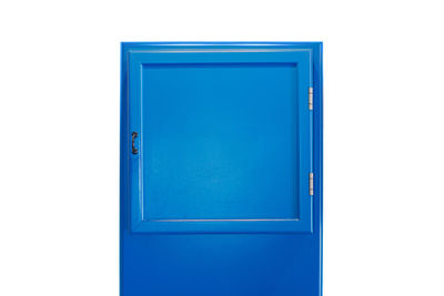 Close-up of blue door