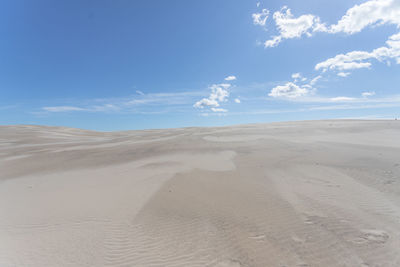 Scenic view of desert against sky