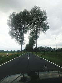 Road passing through landscape