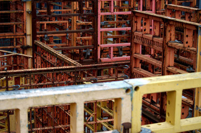 Abstract shot of old scaffolding