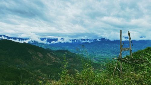 Scenic view of landscape against sky