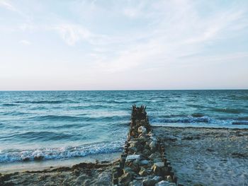 Scenic view of sea against sky