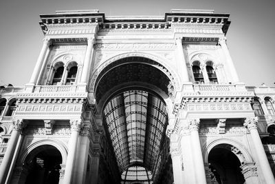 Low angle view of historical building