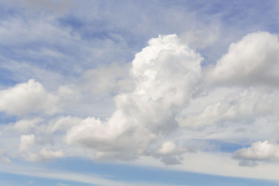 Low angle view of clouds in sky