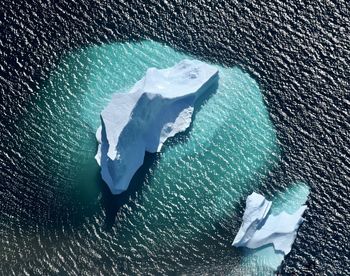 High angle view of water