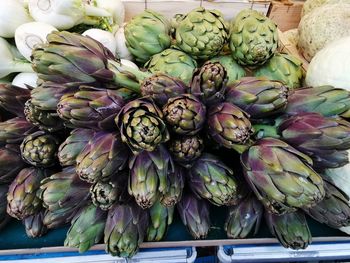 Close-up of vegetables for sale at market stall