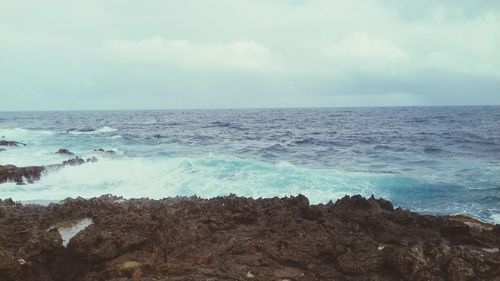 Scenic view of sea against sky