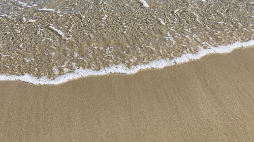 High angle view of beach