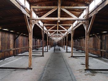 Empty corridor of building