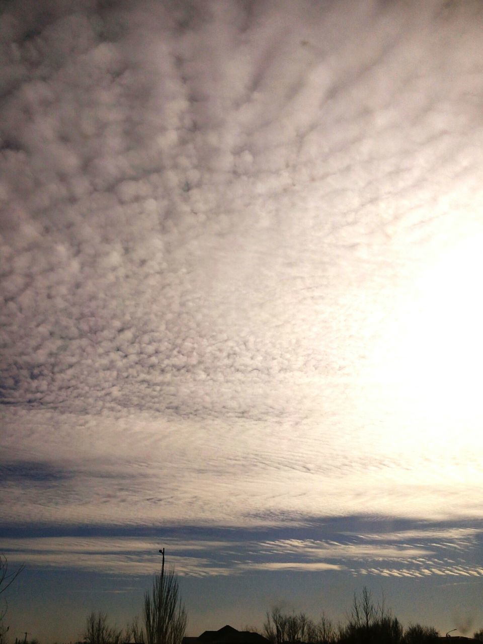 sky, tranquil scene, tranquility, scenics, cloud - sky, beauty in nature, silhouette, cloudy, sunset, nature, weather, tree, cloud, idyllic, low angle view, overcast, dusk, cloudscape, dramatic sky, landscape