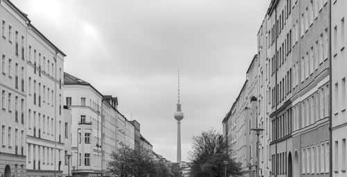 Low angle view of buildings against sky