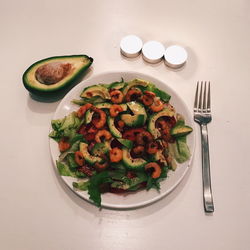 Close-up of salad in plate