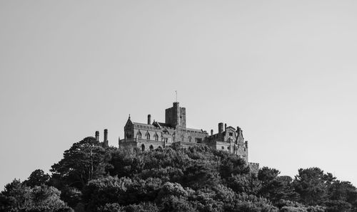 Low angle view of historic building against sky