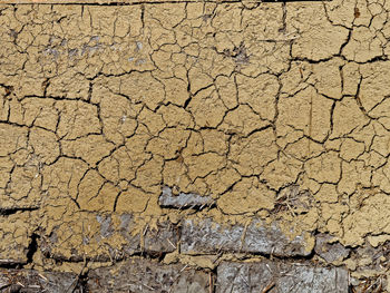 Full frame shot of cracked land