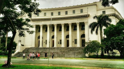 Facade of building