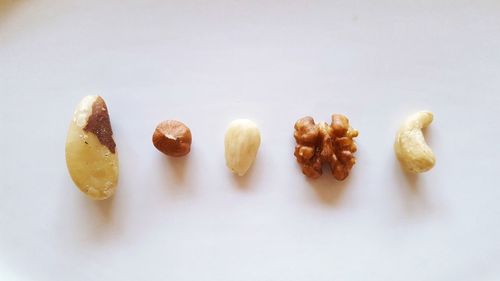 Close-up of food against white background