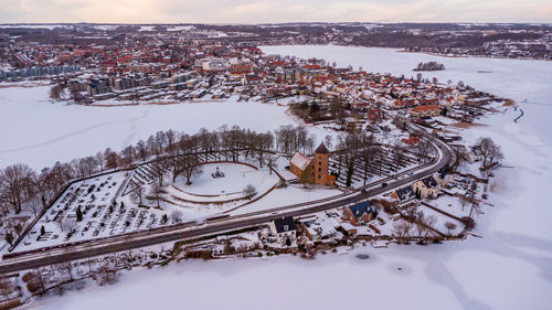 Skanderborg castle church and graveyard, denmark