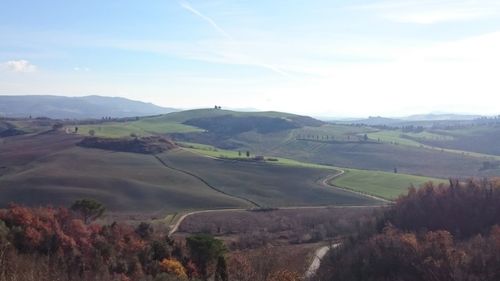 Scenic view of landscape against sky