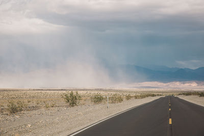 Road against sky