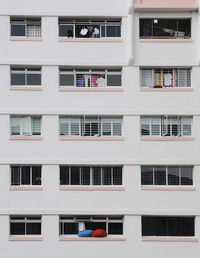 Full frame shot of residential building in singapore