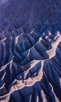 High angle view of mountain  land