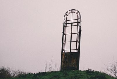 Structure against clear sky