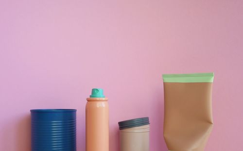 Close-up of candle against white background