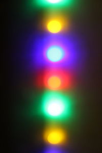 Defocused image of illuminated lights