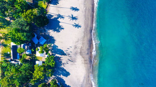 Aerial view of beach 