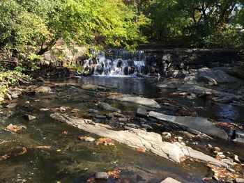 River flowing through rocks