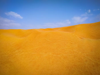 Scenic view of desert against sky