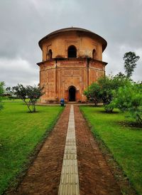 View of historical building against cloudy sky