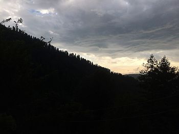 Low angle view of cloudy sky