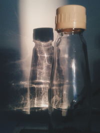 Close-up of bottles