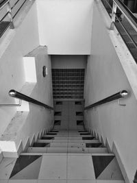 Low angle view of staircase in building