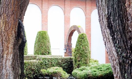 Low angle view of statue in city