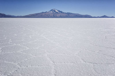 Scenic view of desert against sky