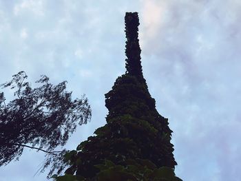 Low angle view of trees against sky