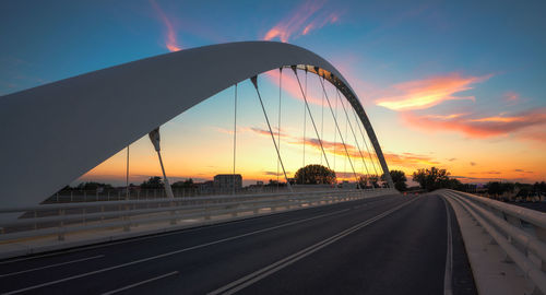 View of bridge against sky during sunset