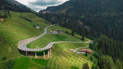 High angle view of landscape